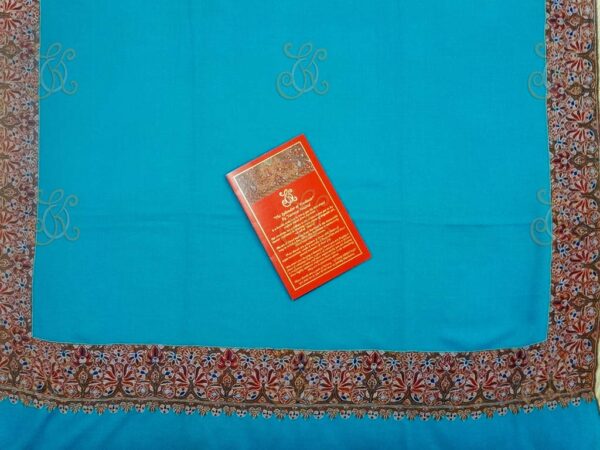 Splendor-of-Kashmir-Turquoise-Border-Pashmina-Shawls