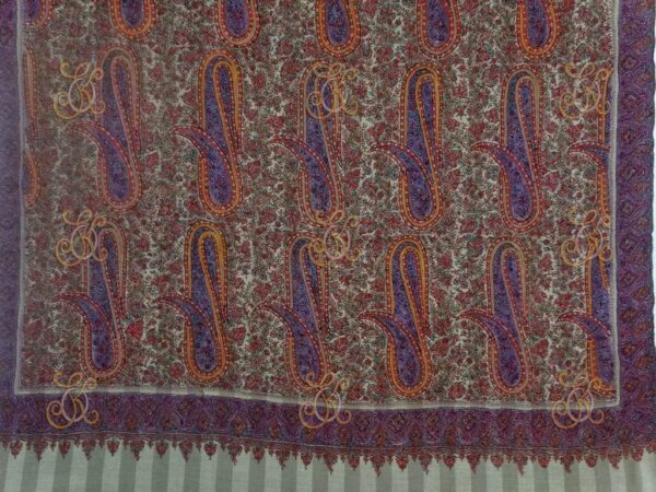 SOK NATURAL STRIPED PAISLEY JAMAVAR