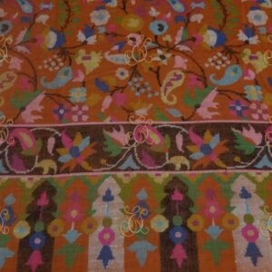 Splendor of Kashmir rust kani pashmina shawl