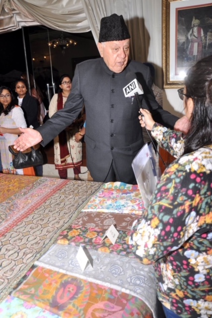 Dr. Farooq Abdullah speaking to ANI news agency on the launch of the “Heirloom Collection 2017
